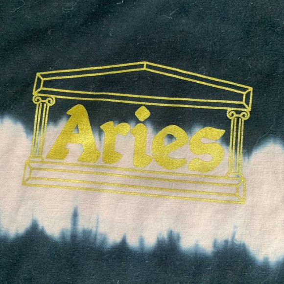 Aries Tie Dye Crew Neck T-Shirt - Picture 6 of 6
